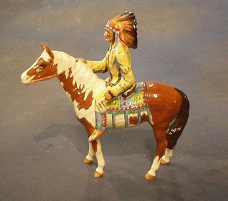 A Beswick figure of a mounted Red Indian Chief 9"