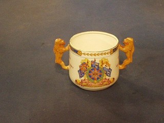 A Paragon Edward VIII twin handled coronation mug