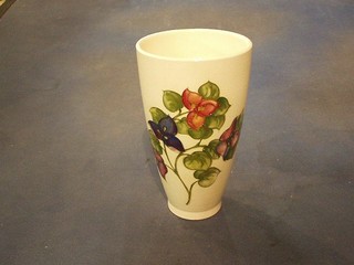 A Moorcroft Bourgainvillaea pattern vase, the base with impressed Moorcroft mark and signature Made in England