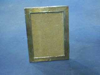 A plain silver easel photograph frame Birmingham 1911 7"