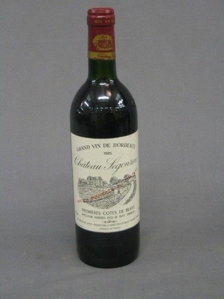 A bottle of 1985 Chateau Legonlac Grand Vin du Bordeaux