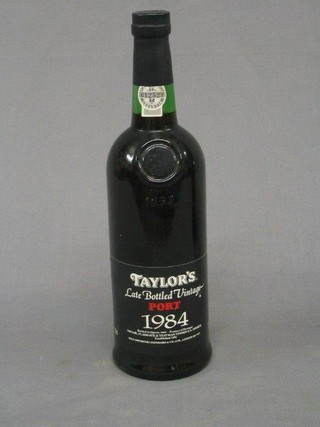 A bottle of 1984 Taylors Late Bottled Vintage Port