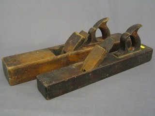 2 large wooden Jack planes, 4 moulding planes and 1 other