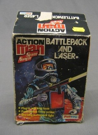 An Action Man Battle Pack and laser, boxed