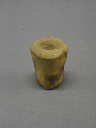 An Egyptian carved stone mortar 4"
