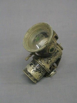 An old carbide bicycle lamp