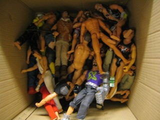 A collection of various Action Man figures