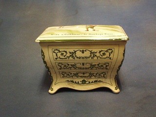A Royal Doulton rectangular biscuit barrel and cover made for Huntley & Palmer biscuits "Ride A Cock Horse to Bambury Cross" (base cracked and some heavy wear), 8"