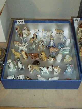 A collection of 40 various Wade figures of animals