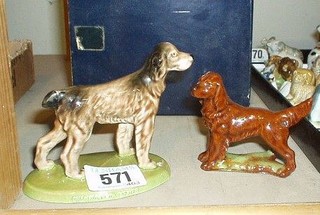 A Wade figure of Champion Series and a figure of an Irish Setter