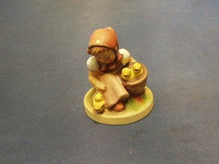 A Hummel figure "Chick Girl" the base marked 57/0