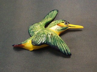A Beswick flying Kingfisher, base impressed Made in England Beswick 729, 6"