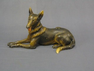 A Wade pottery figure of a seated Alsatian, base marked Wade Made in England 17"