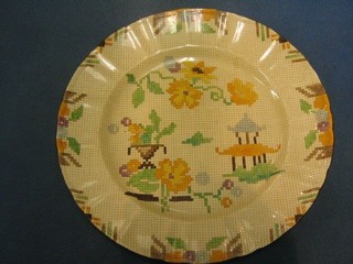 A 1930's Masons Sampler pattern plate no. 150, patent no. 966053 10"