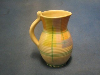 A 1930's Beswick pottery jug with banded decoration, the base marked 9293, 6"