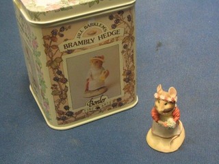 A Bramley Hedge figure "Bridesmaid" contained in metal tin