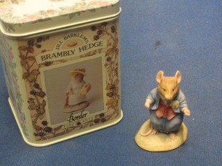 A Bramley Hedge figure "Dusty Dogwood" contained in metal tin