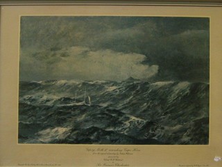 After Norman Wilkinson, a coloured print Gypsy Moth IV "Rounding Cape Horn" 15" x 22"