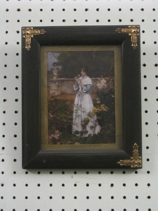 An enhanced photograph "Lady in Garden" 5" x 4"