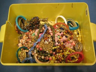 A collection of various costume jewellery