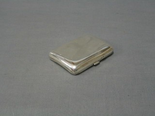 A plain silver cigarette case, Birmingham 1930 3 ozs