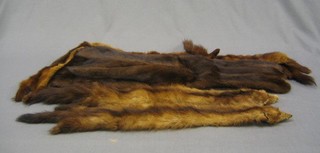 A lady's mink stole and 3 mink furs