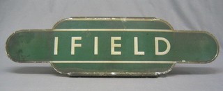 A Southern Region enamelled railway sign "Ifield Station" 36"