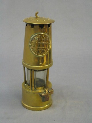 A Miner's safety lamp "The Protector" (hook to top f)
