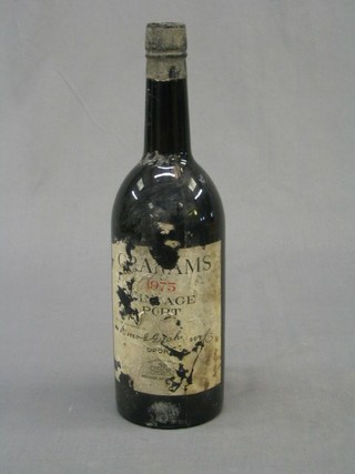 A bottle of 1975 Graham's Vintage port