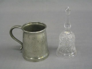 A Tudric planished pewter 1 pint tankard