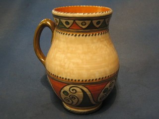 A Crown Ducal Charlotte Rhead pottery jug, the base impressed 146 Rhead 9"