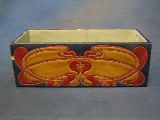 An Art Nouveau Continental pottery plant trough, the base impressed 2354 WR, 12" (large chip to edge)