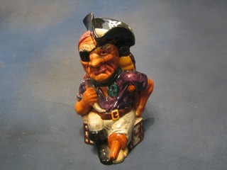 A Shorter & Sons pottery Toby jug in the form of Long John Silver