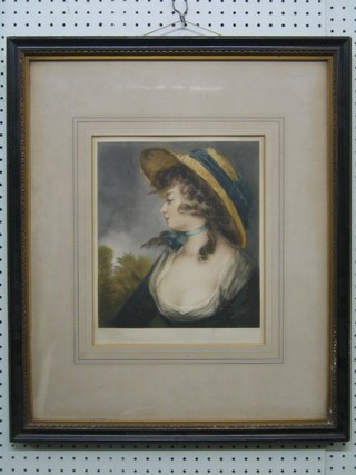 After John Hoopner, a print "Lady Waldergrave" contained in a Hogarth frame