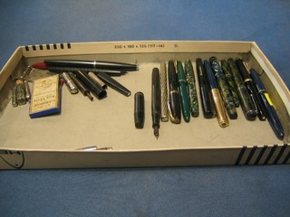 14 various fountain pens