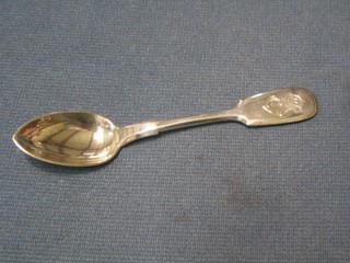 6 Russian silver fiddle pattern coffee spoons 2 ozs