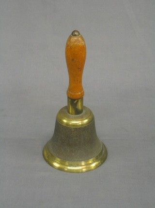 A WWII brass ARP handbell