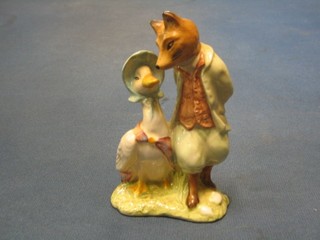A Royal Albert Beatrix Potter figure "Jemima Puddleduck with Foxy Whiskered Gentleman"