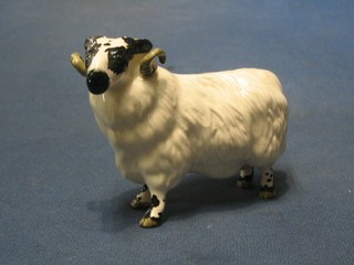 A Beswick figure of  a standing ram 3"