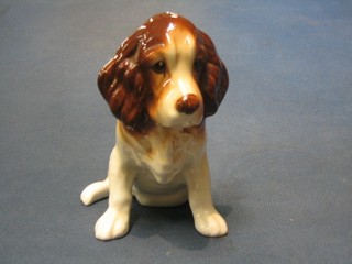 A Sylvac figure of a seated dog 5"