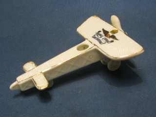A W K Morton & Sons Ltd Station Sleaford model of a WWI aircraft with Royal Naval Air Service crest
