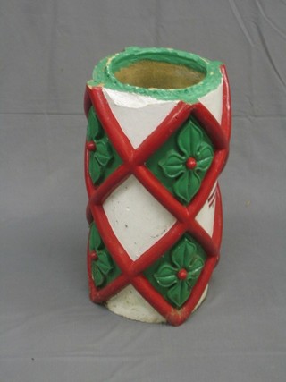 An H Doulton & Co Lambeth  Gothic style chimney pot, 24"