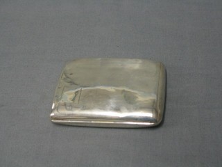 A silver cigarette case, Chester 1926 2 ozs (some dents)