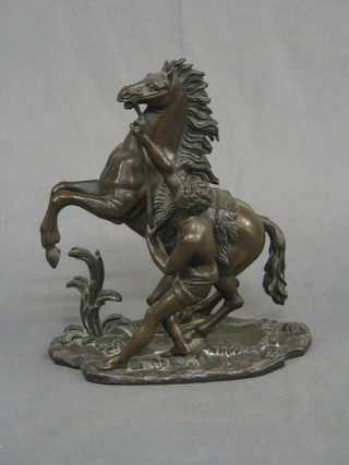 A 19th Century bronze figure of a Marley horse 10"