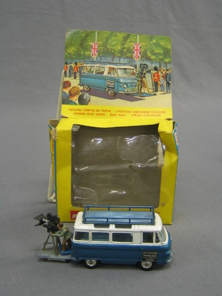 A Corgi Commer mobile camera van complete with platform and cameraman, boxed (cellophane damaged)