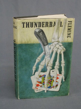 Ian Fleming, First Edition "Thunderball" with dust cover (with non Ian Fleming personal inscription)