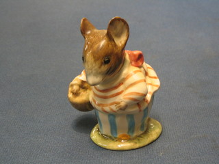 A (second) Beswick Beatrix Potter figure "Mrs Rabbit Cooking" base with brown stamp mark dated 1992 