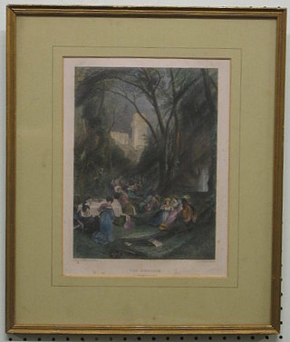19th Century coloured print after J M W Turner "The Bird Cage" 10" x 7 1/2"