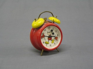 A 1987 Walt Disney Mickey Mouse alarm clock