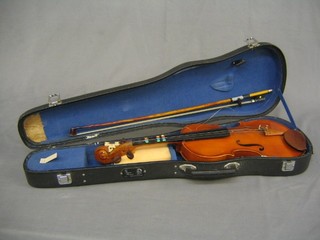The Stentor student violin complete with fibre carrying case